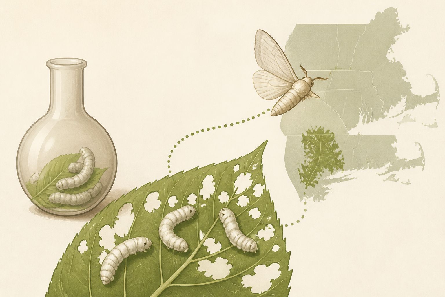 In 1869, a French entomologist trying to breed a hardier silkworm let a batch of moth larvae escape his Massachusetts yard. Twenty years later they had defoliated 360 square miles nearby, and the spec