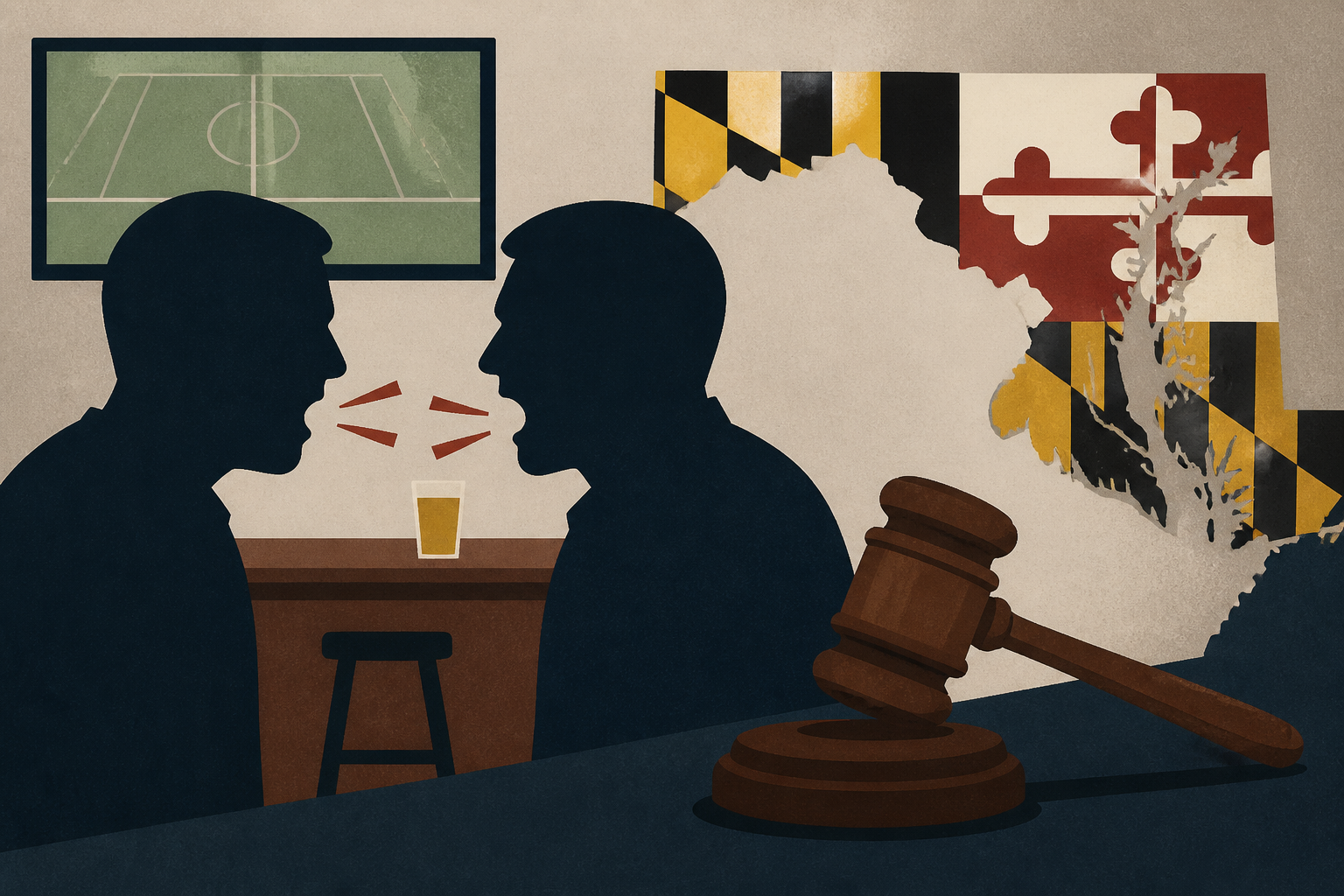 Man accused of murdering another man after heated argument at Maryland sports bar