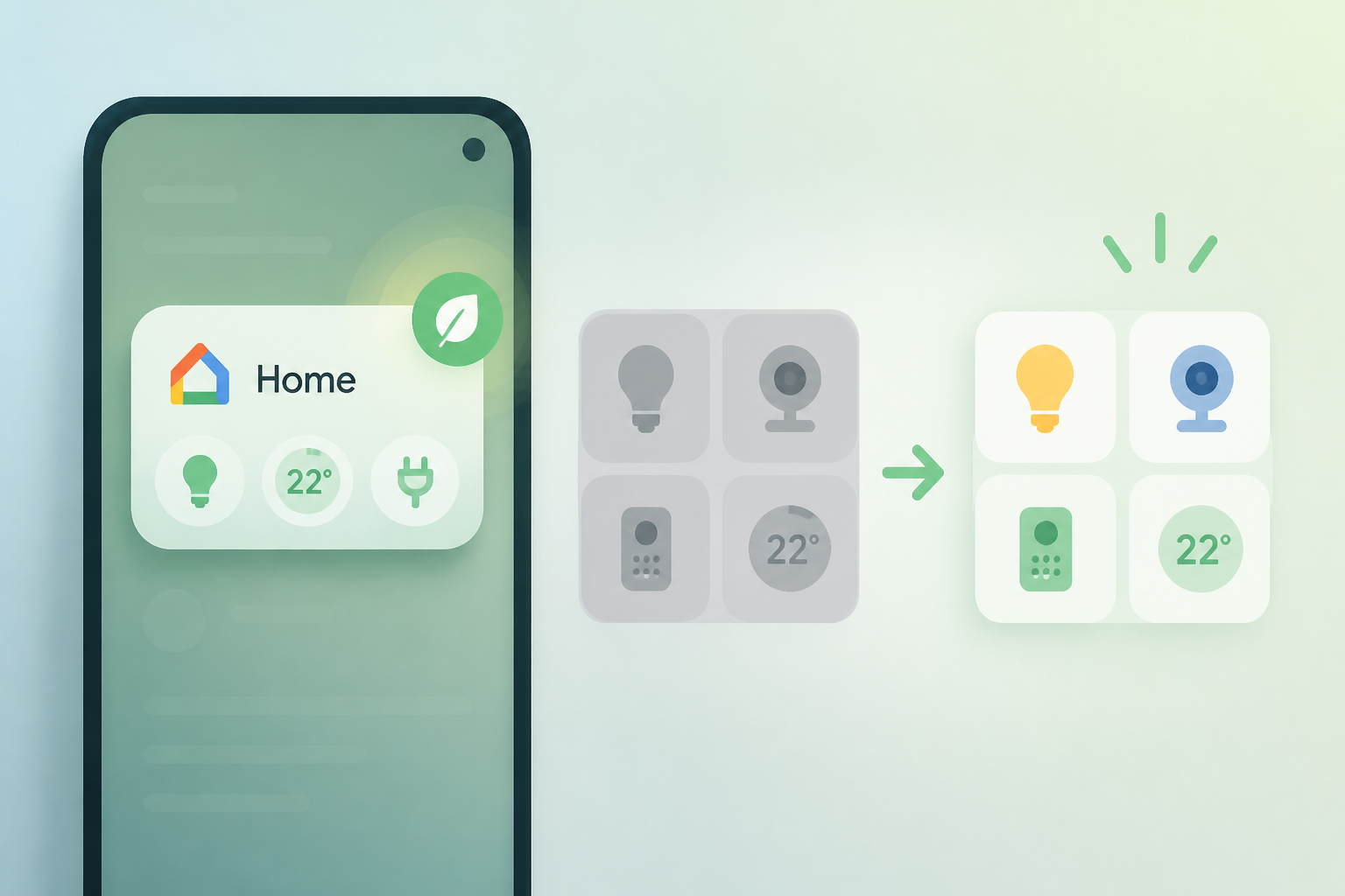 Google Home app brings battery-efficient widget, reduces gray device tiles
