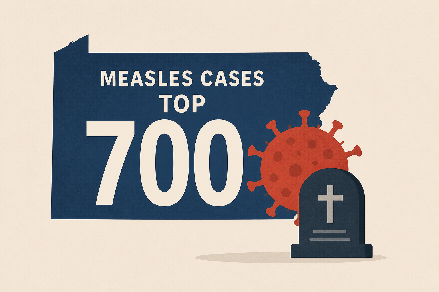 Pennsylvania measles cases top 700 after four outbreak-related deaths reported