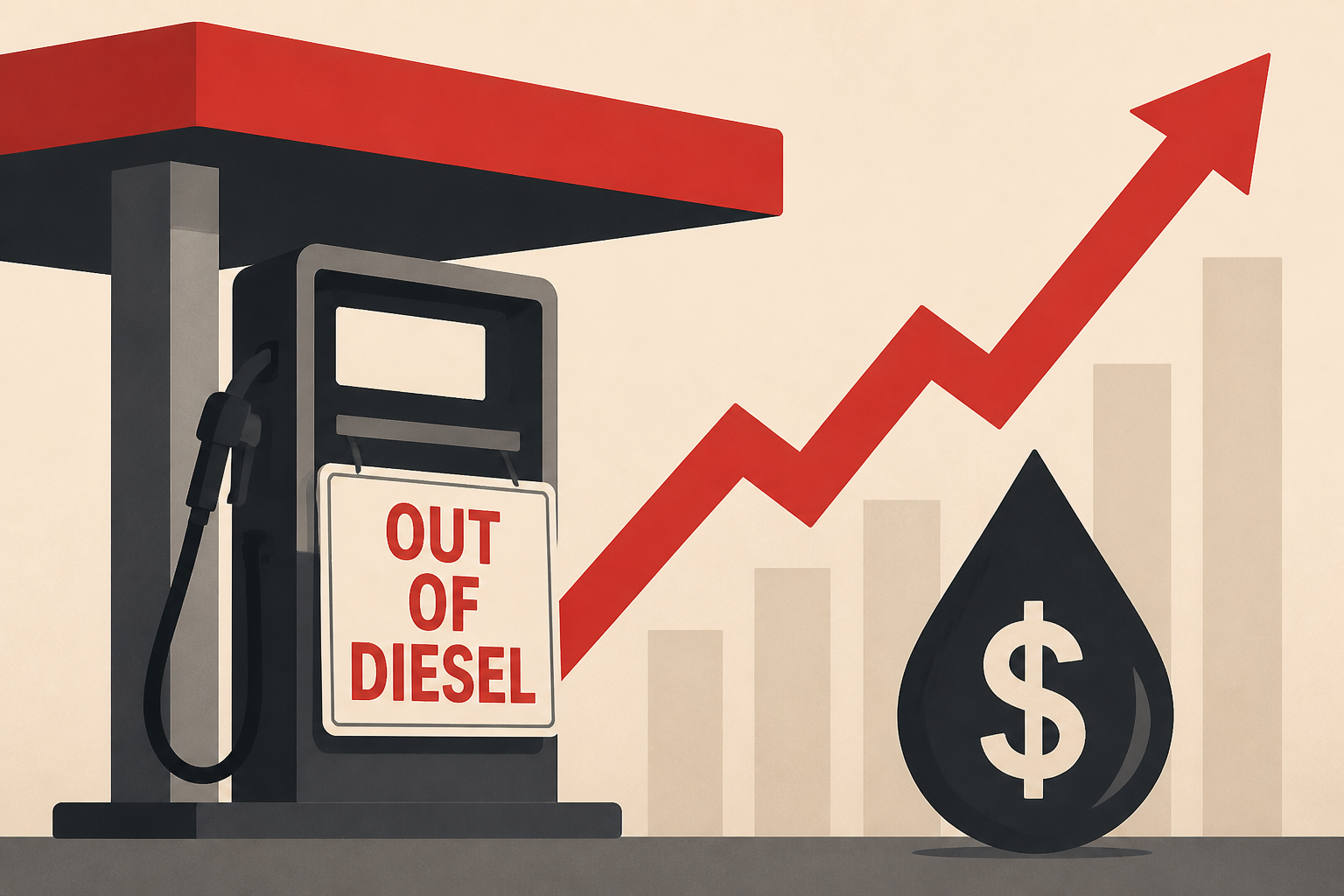 Some gas stations "out of diesel" as prices surge