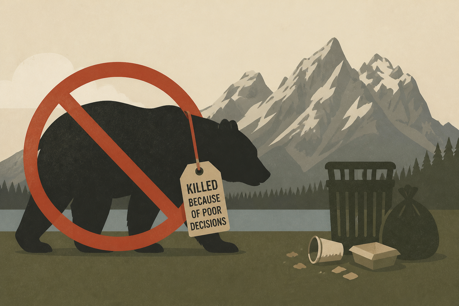 Grand Teton National Park forced to kill bear "because of poor decisions" made by human visitors