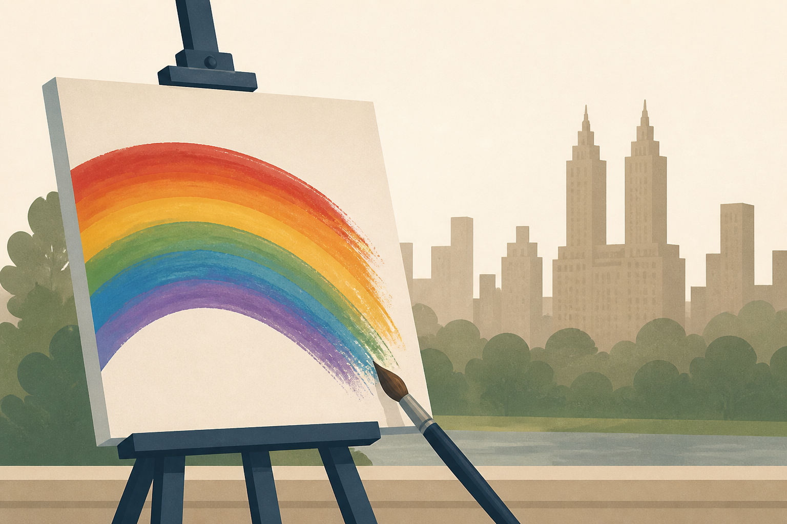 West Side Canvas: Chasing Rainbows With Robert Beck on the Upper West Side