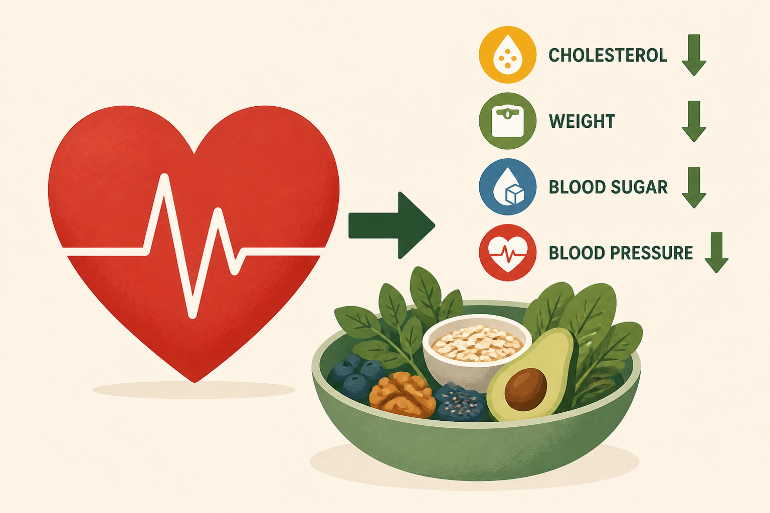 ​Heart health: Cholesterol, weight, blood sugar, and blood pressure drop with just ONE food change, study suggests​