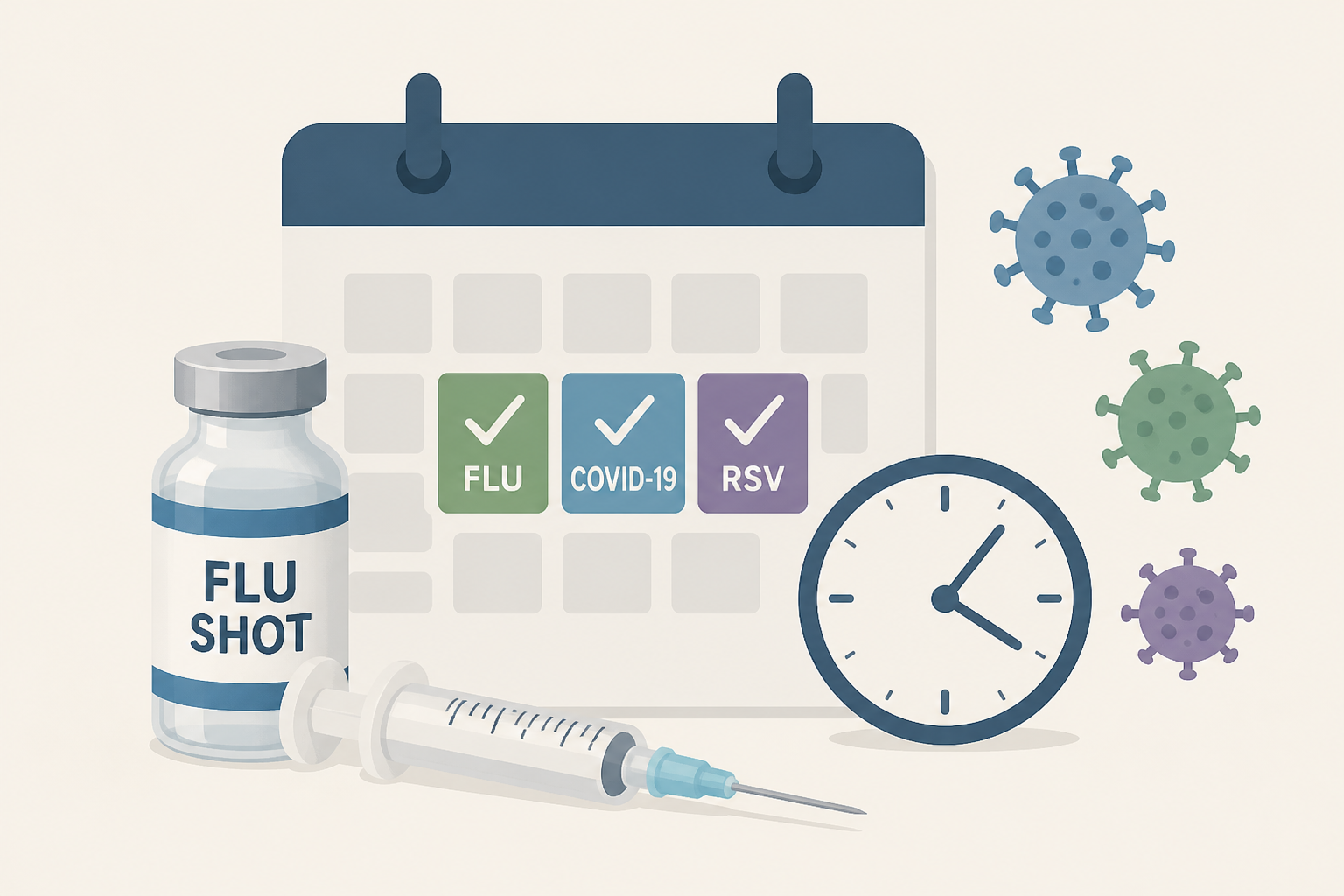 A new flu shot, plus COVID-19 and RSV timing