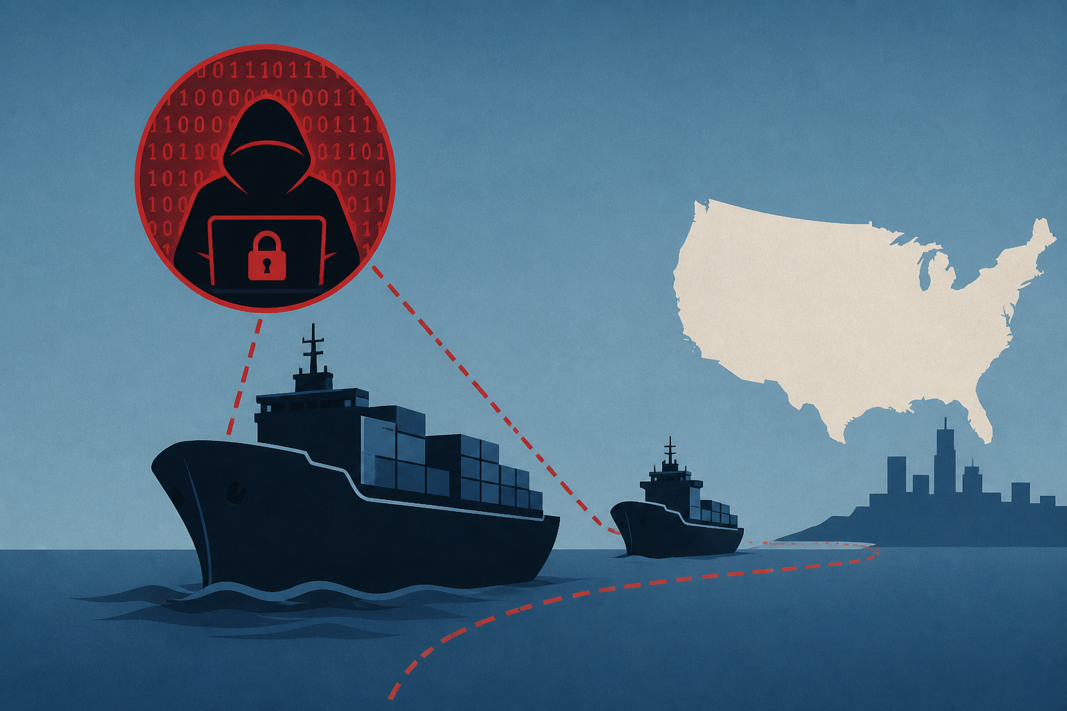 Two US-bound vessels apparently compromised by hackers, US officials say