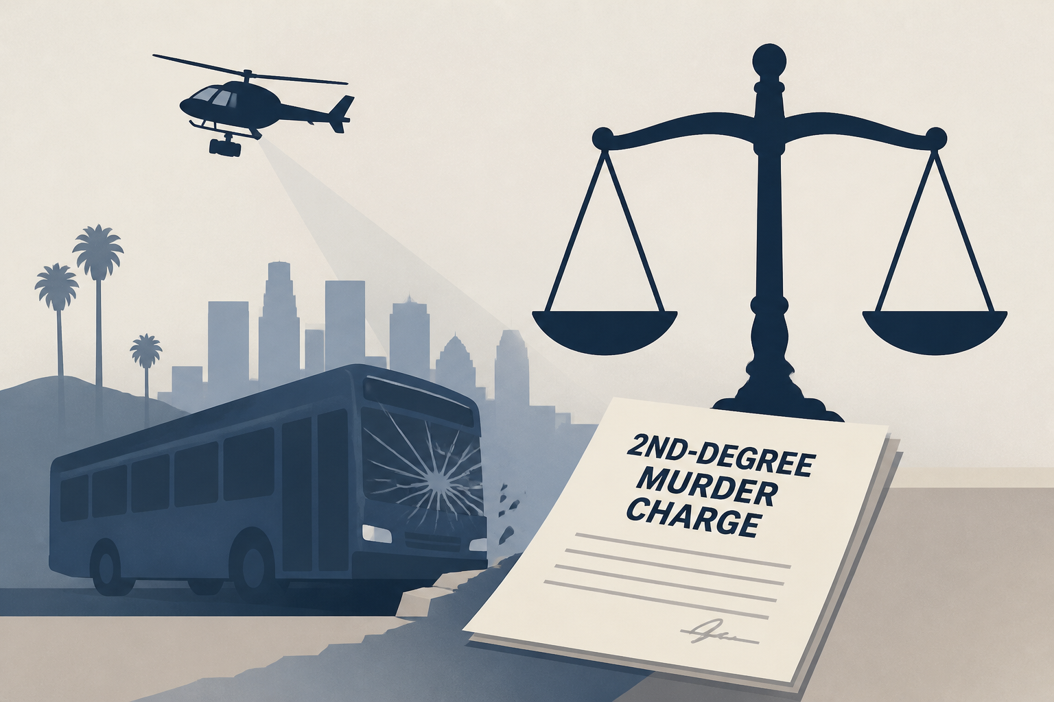 Driver charged with 2nd-degree murder in L.A. bus crash that news helicopter was covering
