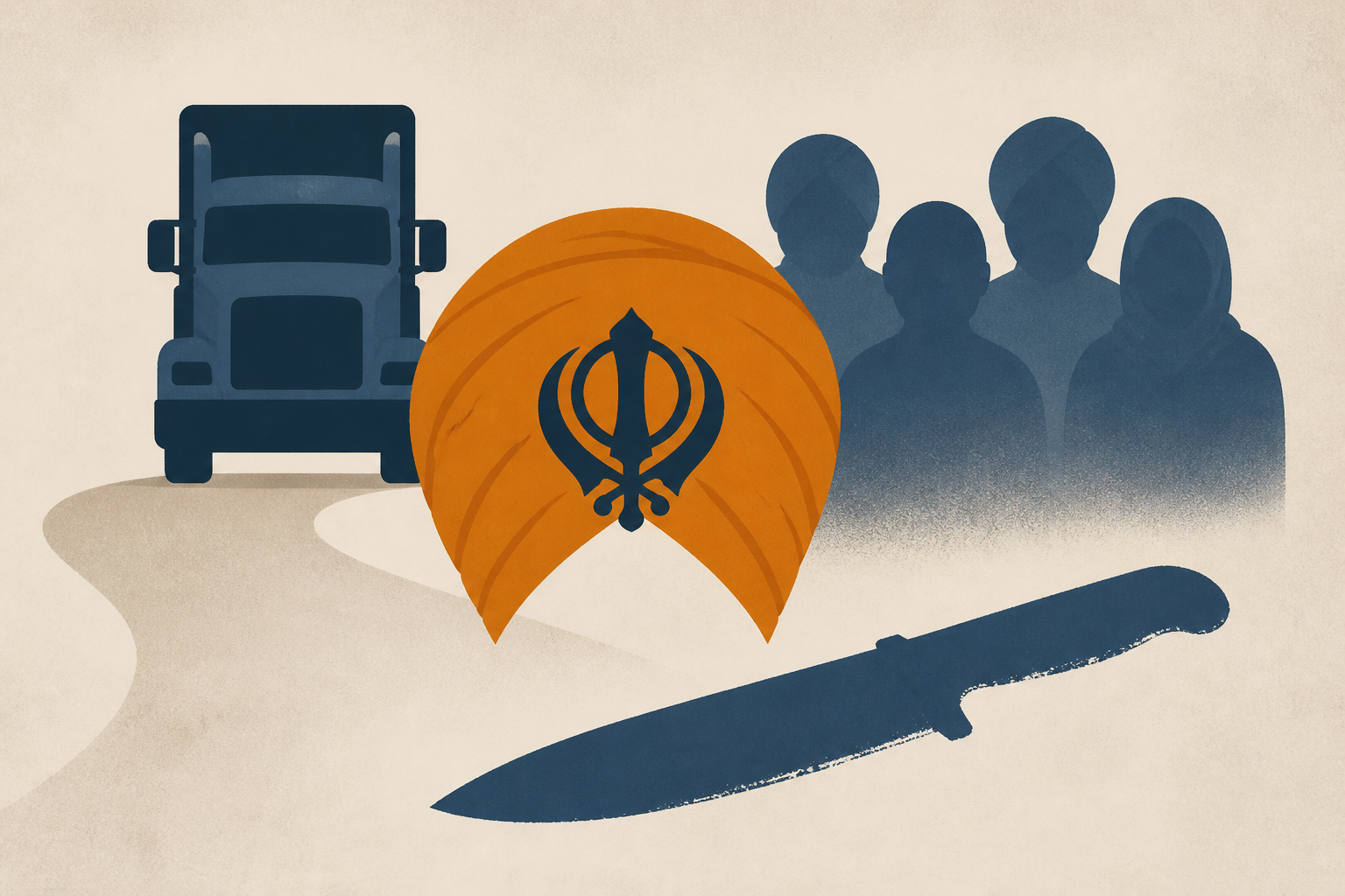 Sikh truck driver stabbing rattles South Asian community : NPR