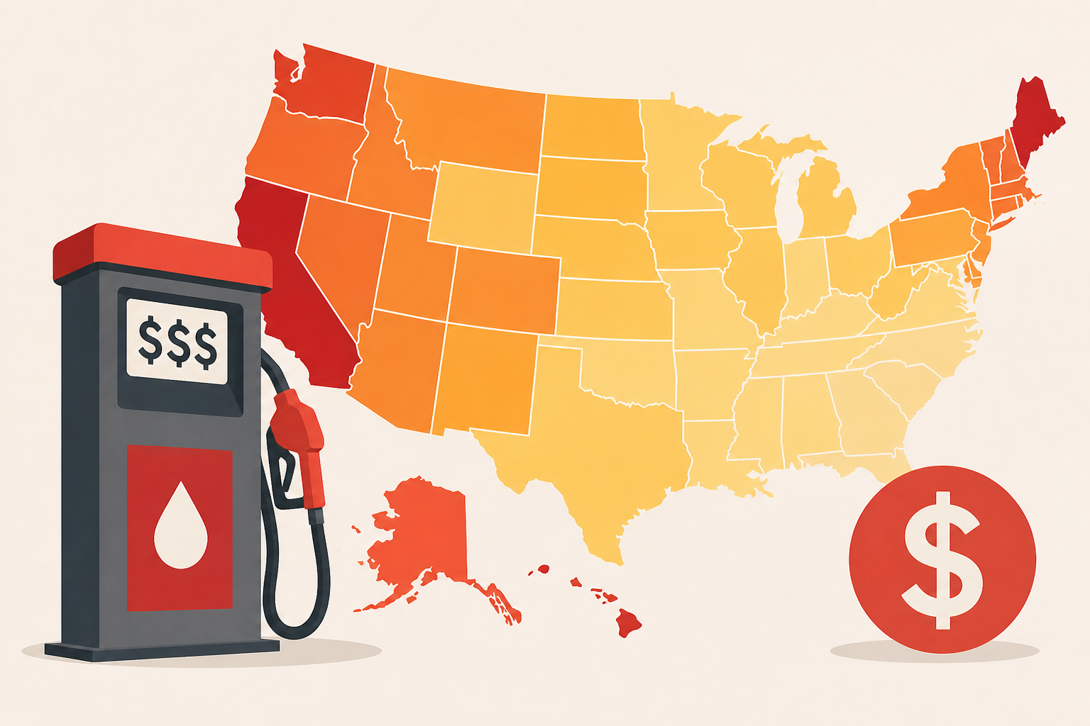 Which states have the highest gas prices? See the latest map