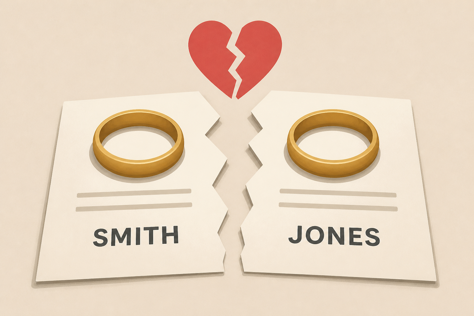 Married couples who don’t share the same last name are more likely to get divorced