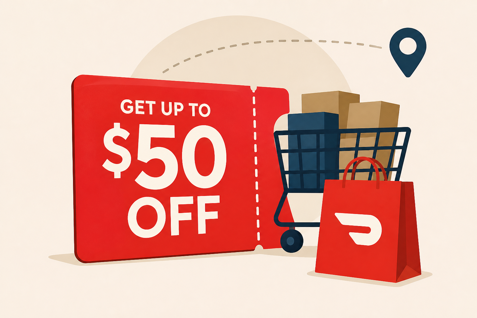 Get up to $50 off at Costco when ordering through DoorDash (targeted?)
