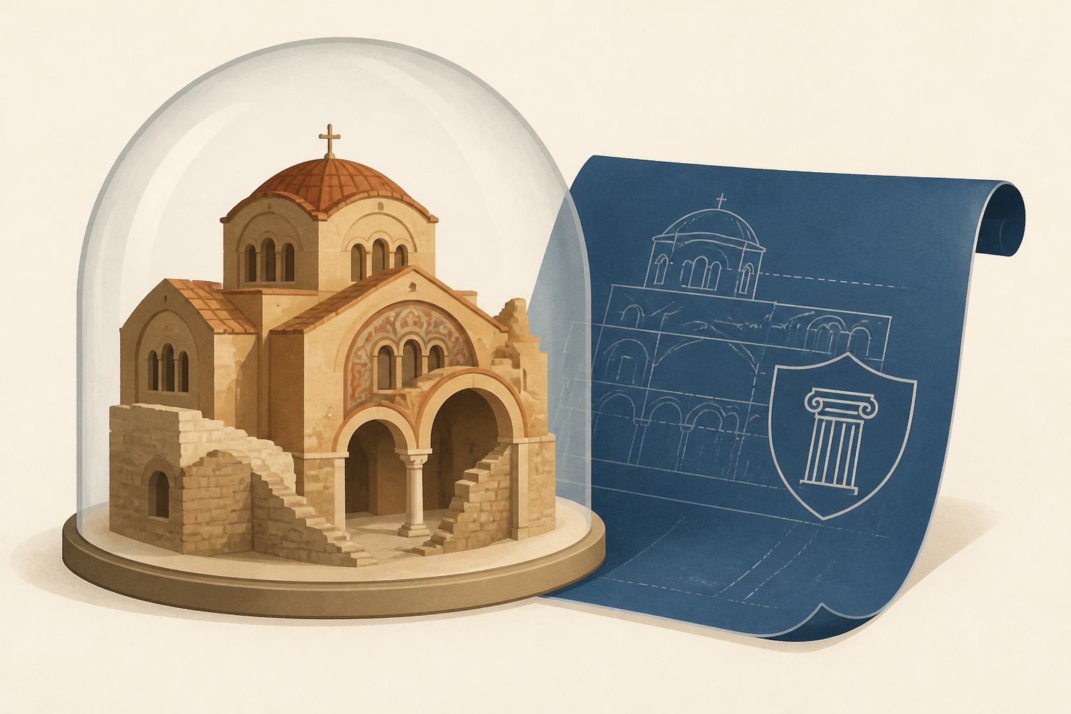 Restored Greek Byzantine palace offers blueprint for preserving cultural heritage