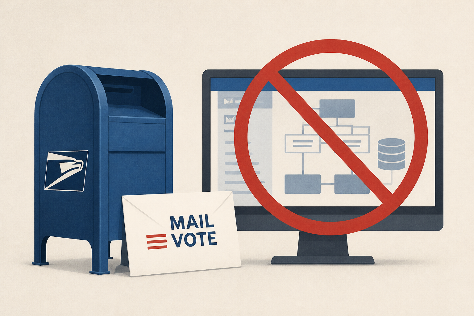 Work has stopped on system that was key to Trump effort to limit mail voting, USPS chief says