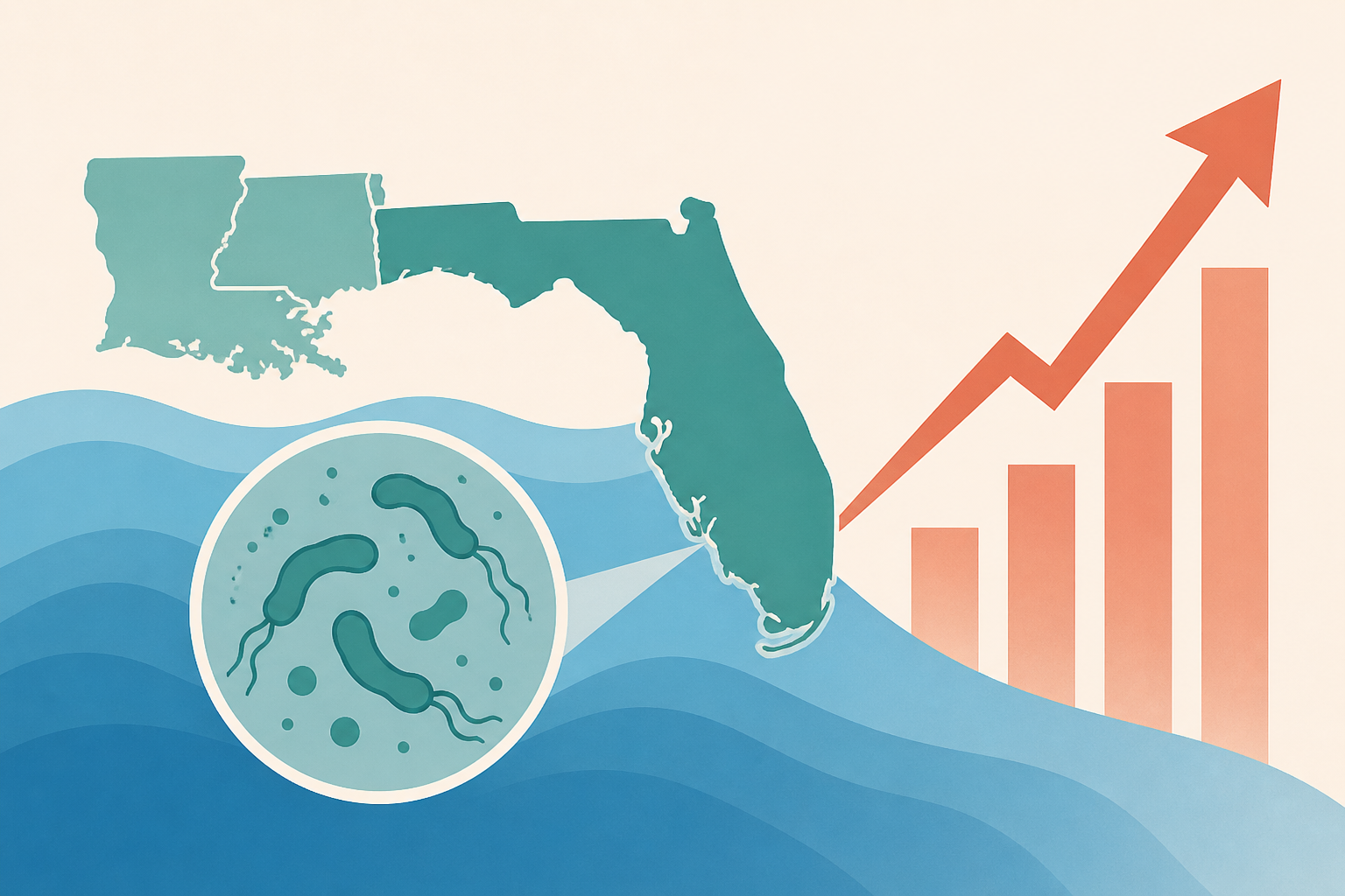 Vibrio vulnificus cases, deaths, rising in Florida, other Gulf states