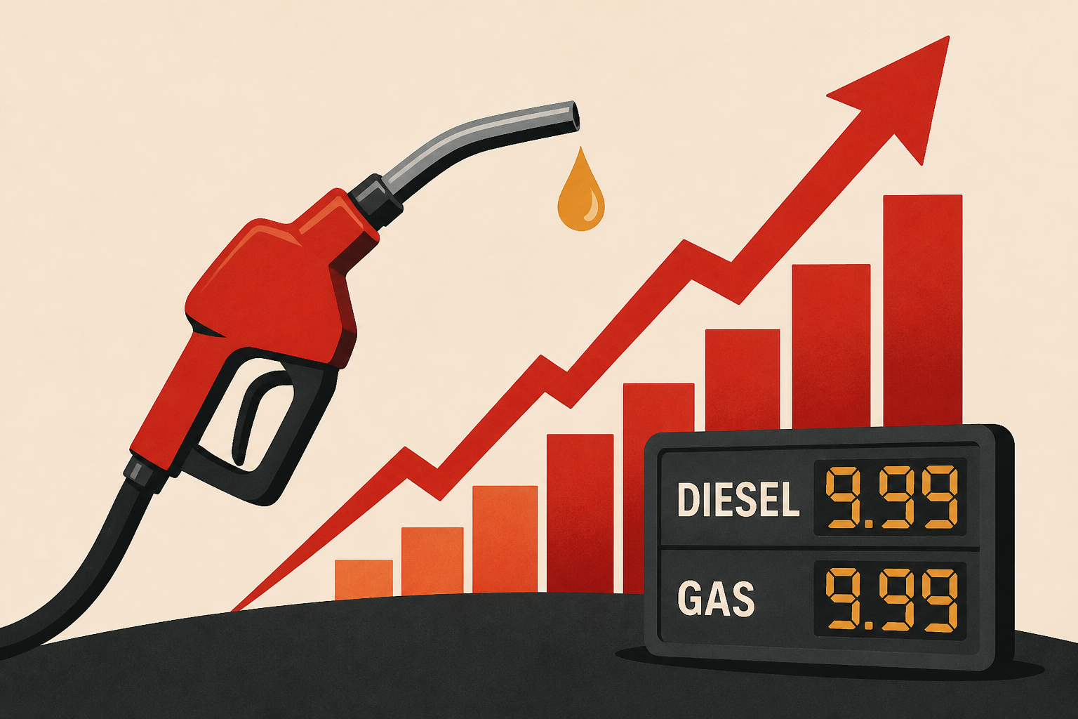 Diesel and gas prices are spiking and hitting record levels. Experts say it’s going to get worse
