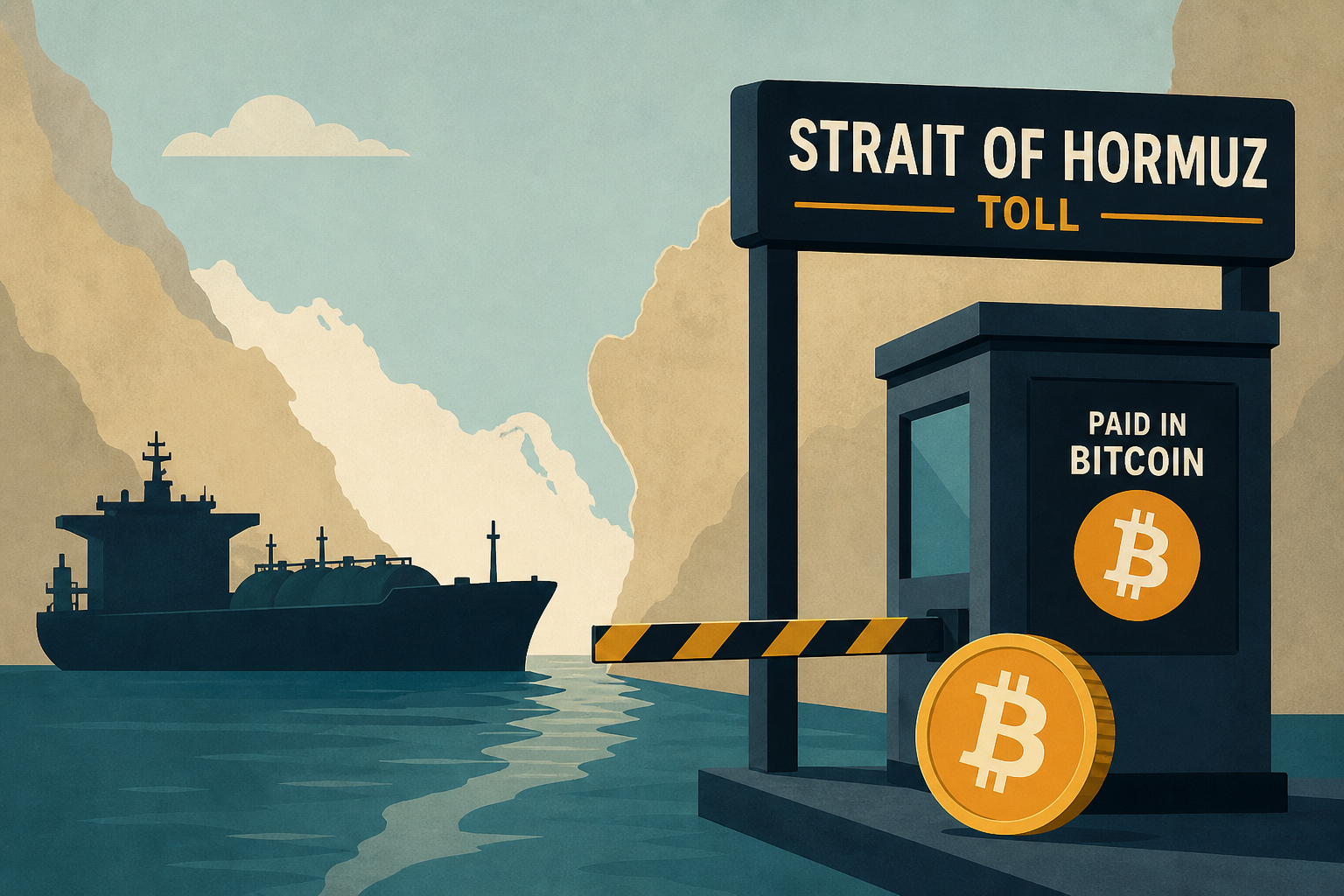 Iran's Strait of Hormuz toll booth has been settling in bitcoin since June