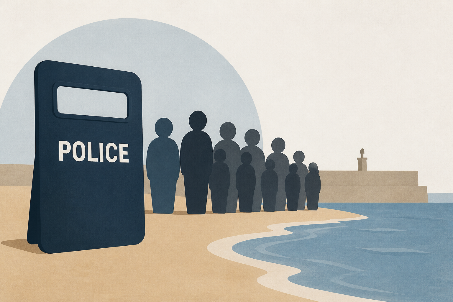 Police begin operation to move migrants from Ceuta beaches