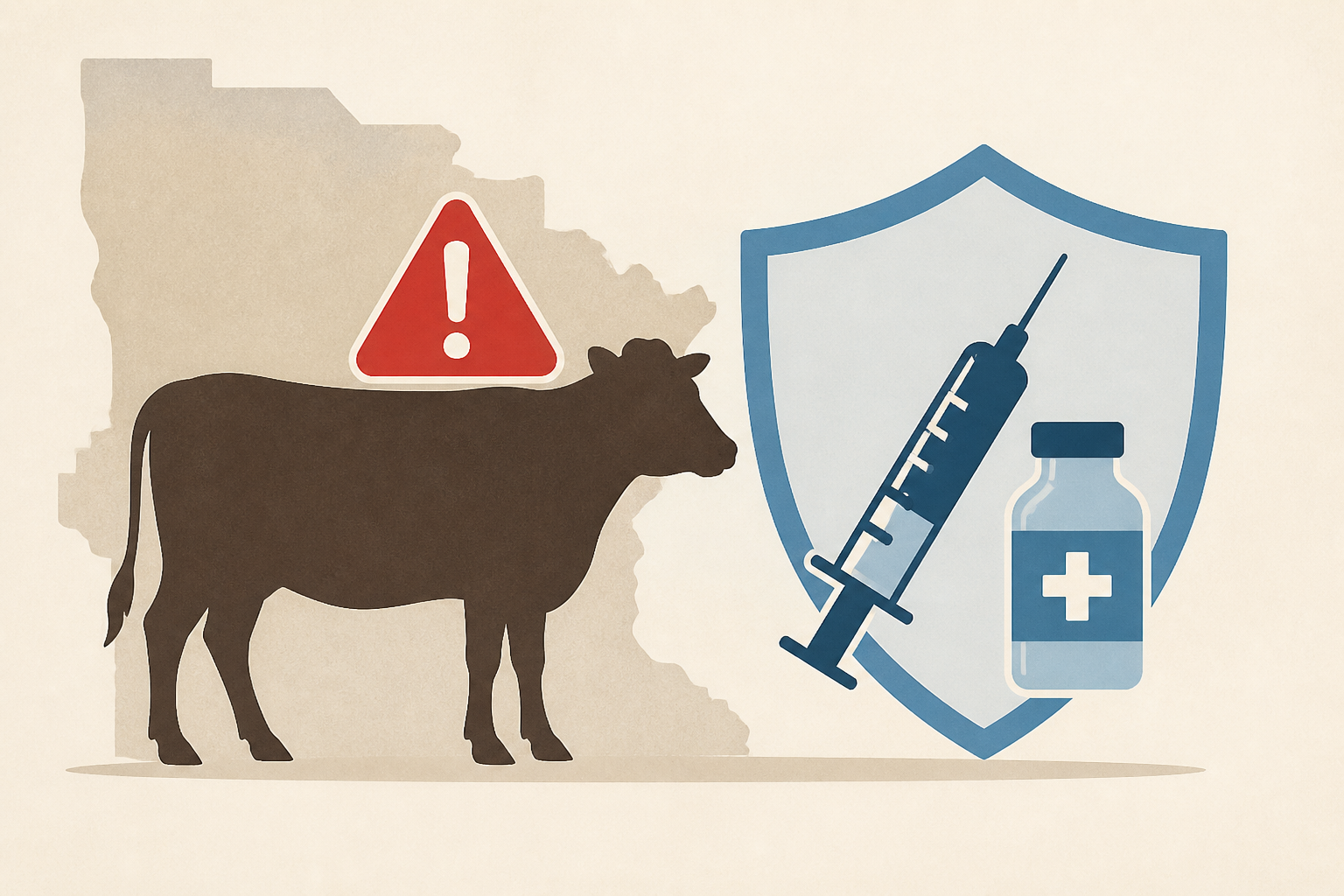 Rabies confirmed in a Brown County cow. MDH recommends shots for 9 people exposed