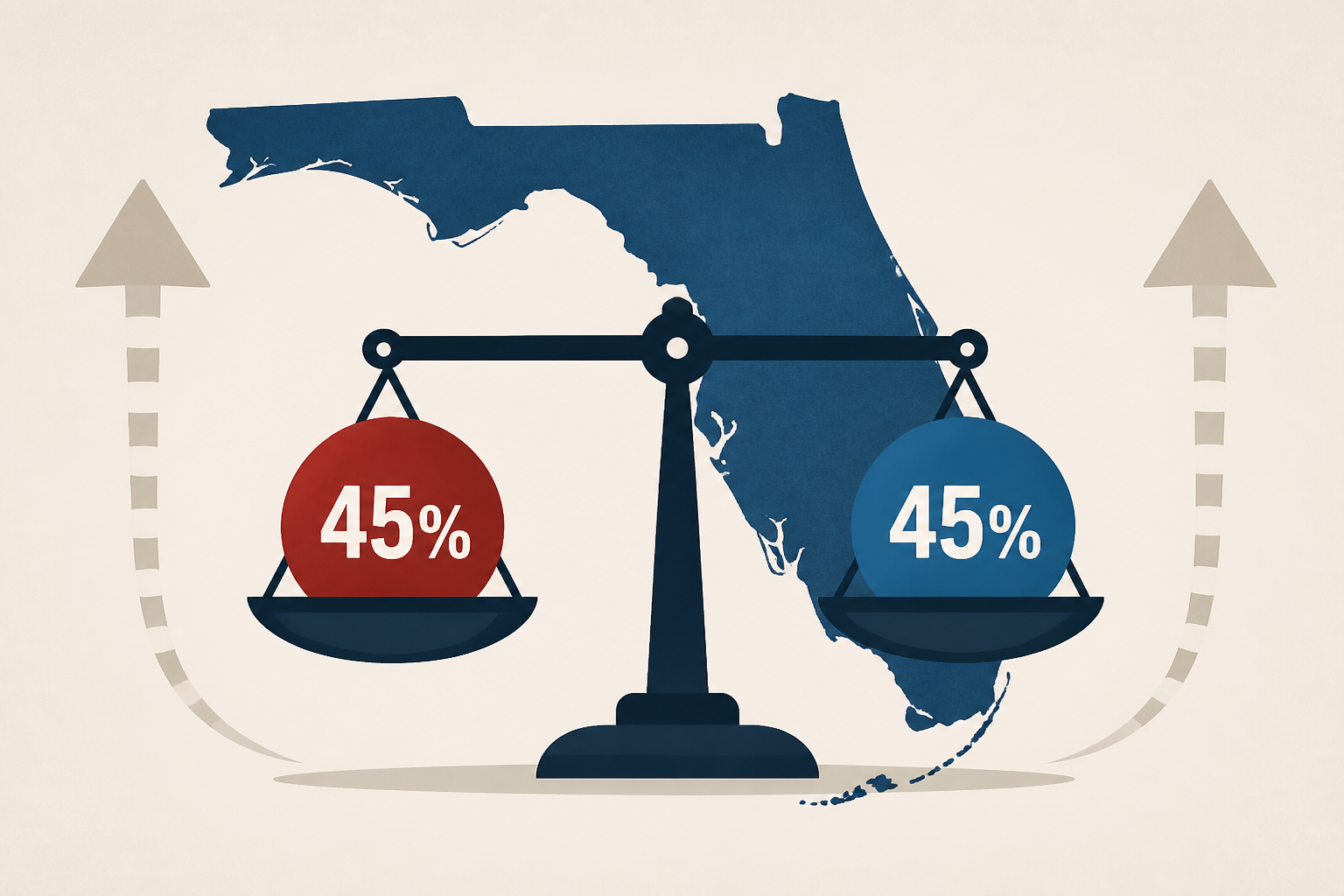 Poll: Ashley Moody 45%, Angie Nixon 45%, and Florida now has two toss-ups at the top of the ticket