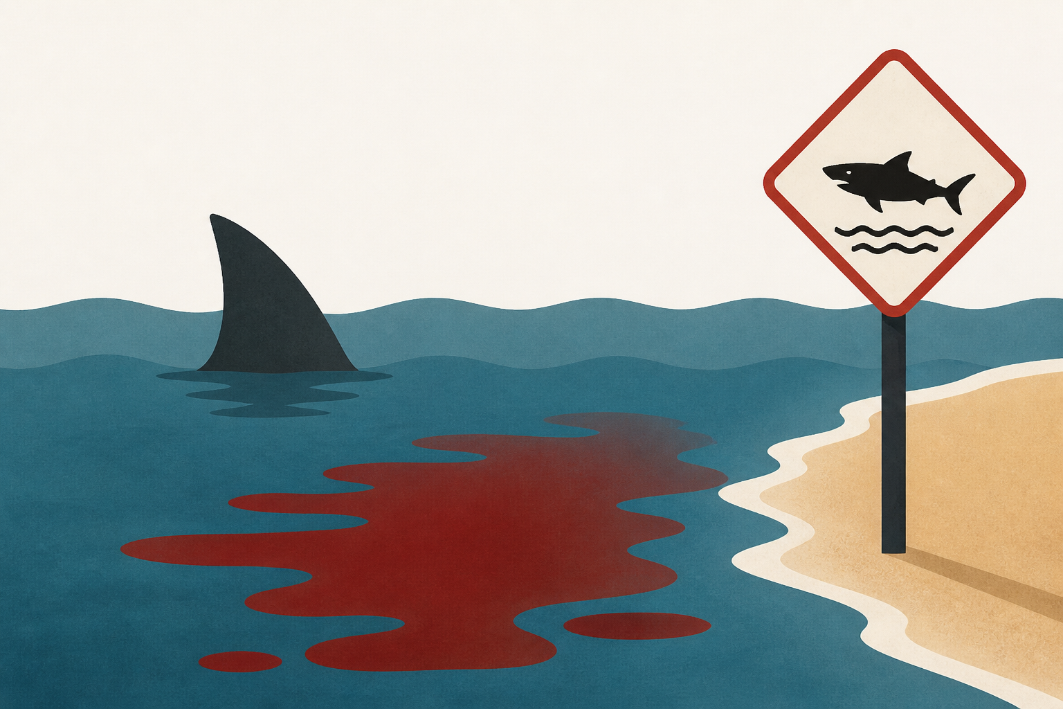 Swimmer killed in shark attack in front of horrified beachgoers in Australia: "I could see a pool of blood"