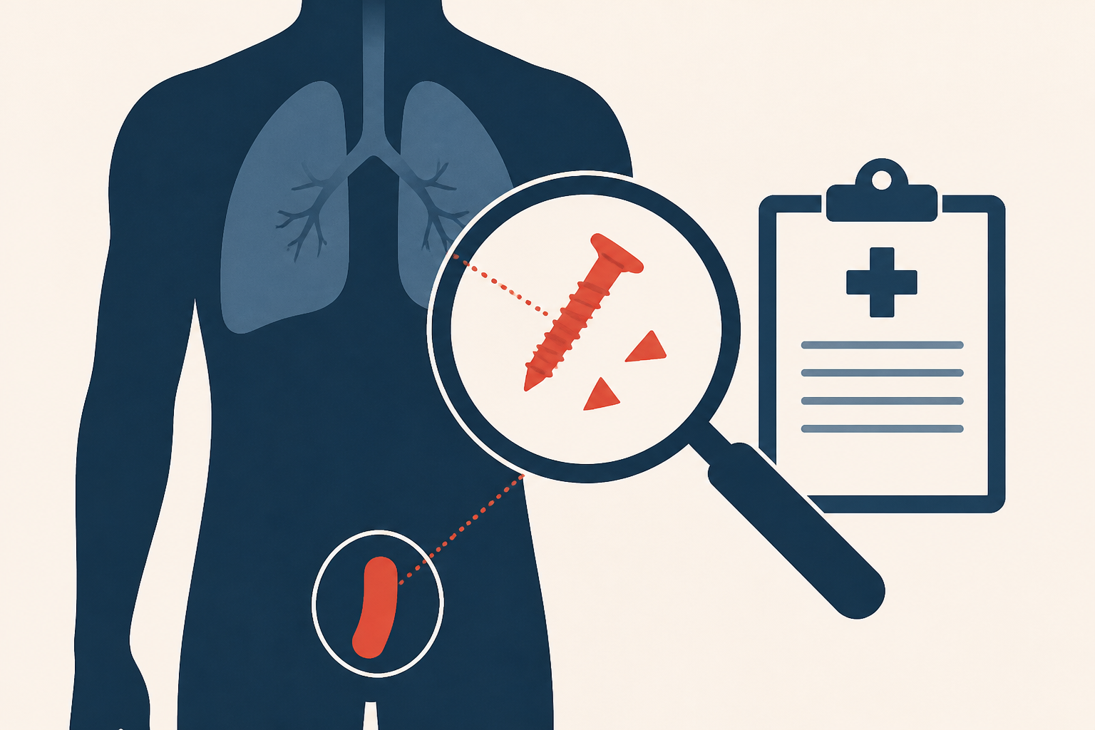 Doctors find 'foreign bodies' inside a man's chest, penis