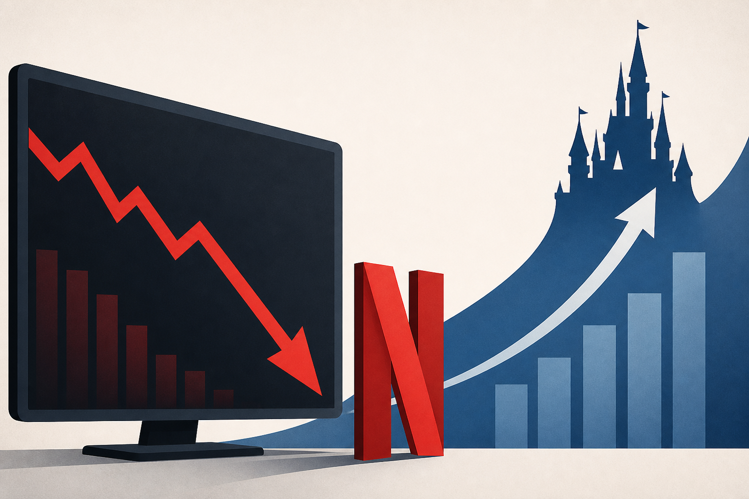 Netflix Stock Falls After Downgrade. Why It’s Losing the Streaming Wars to Disney.