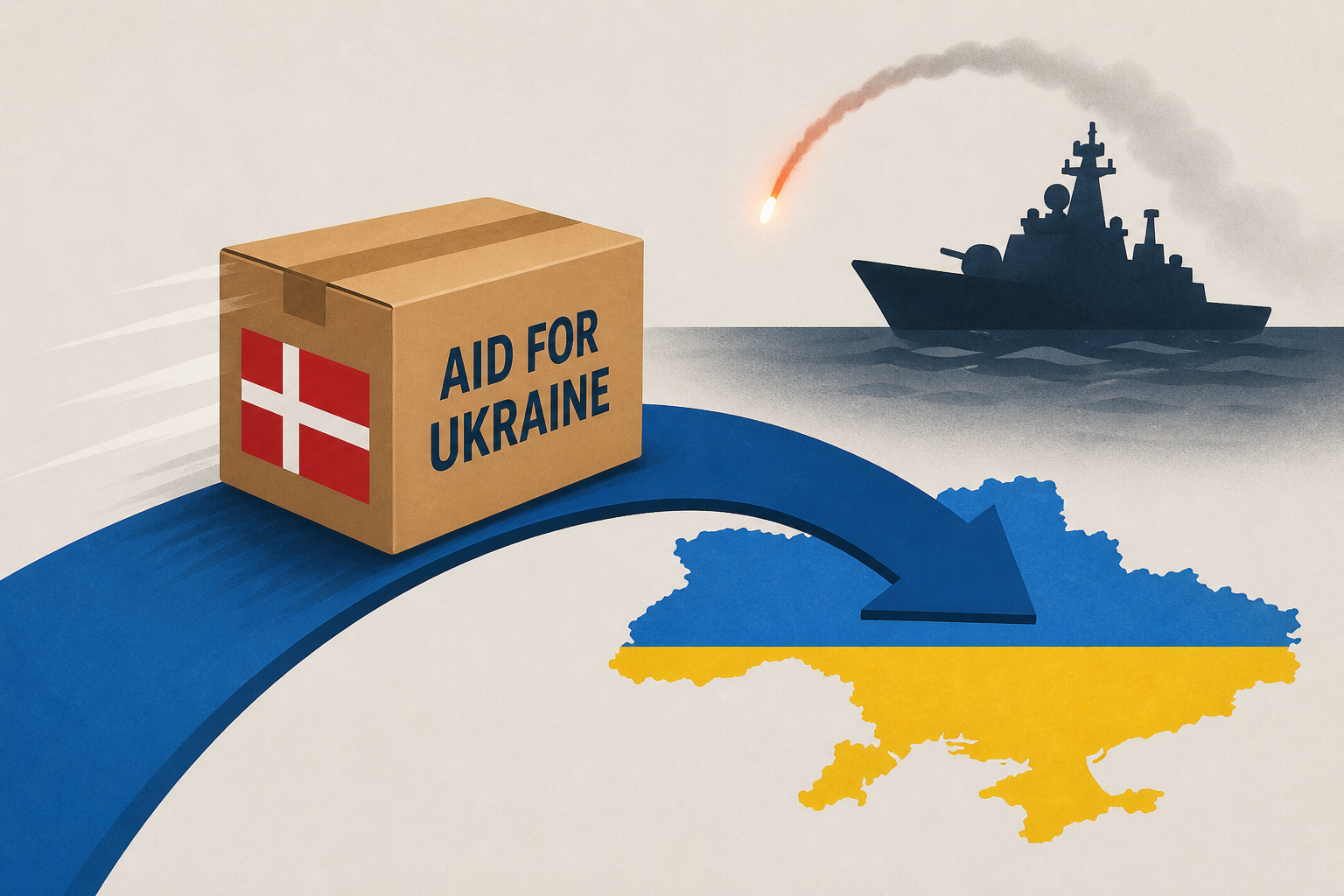 Denmark speeds up Ukraine aid package after Russian warship fires flares at helicopter