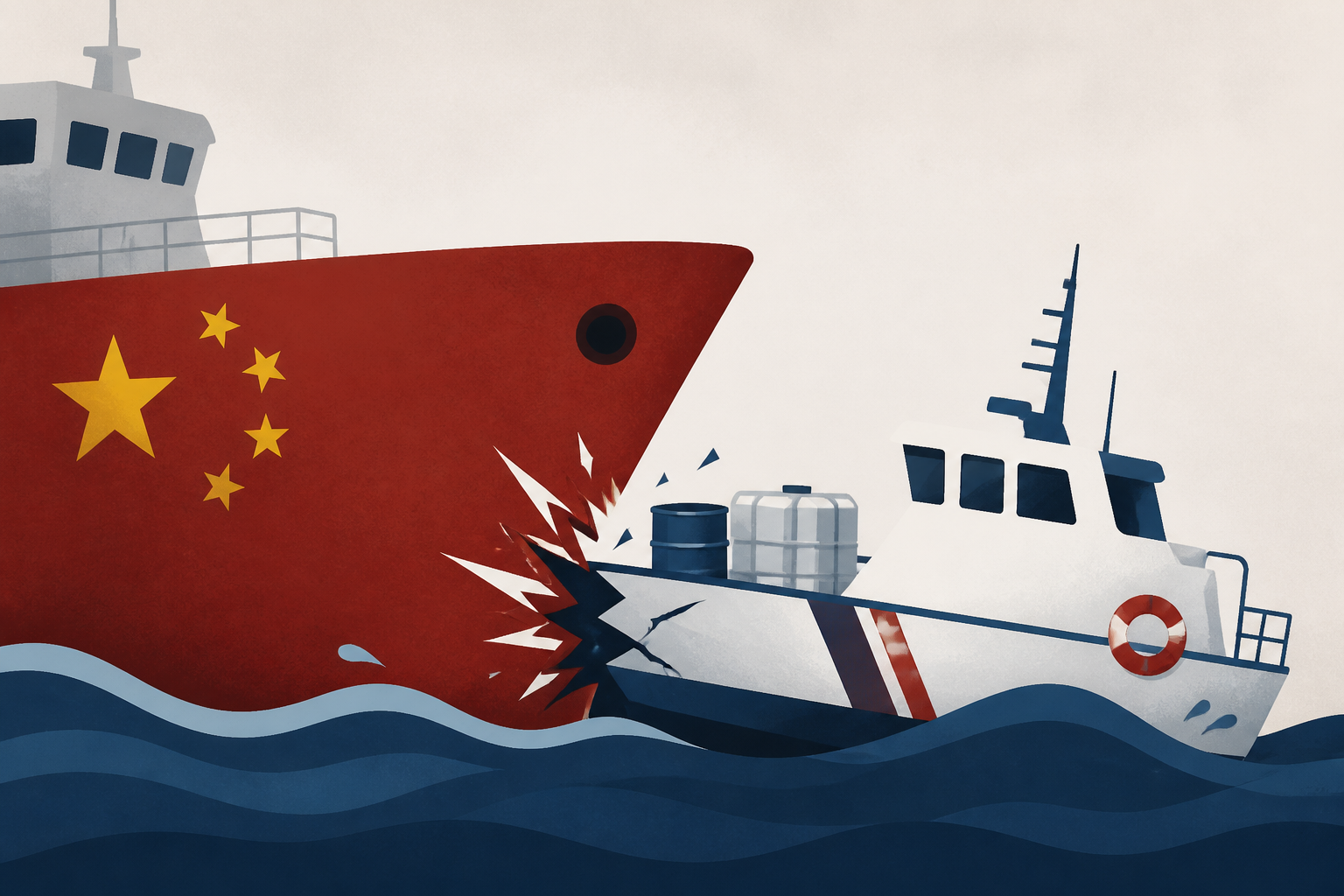 China vessel rams and damages Philippine boat on refueling mission, coast guard says