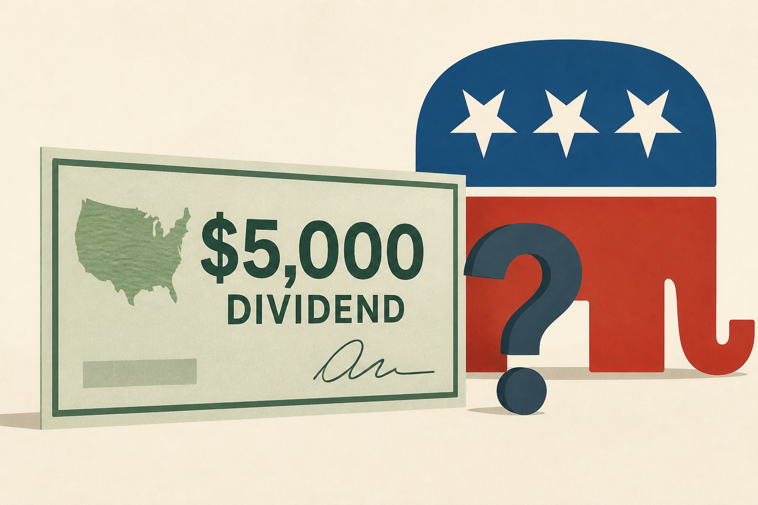 Trump pushes his $5,000 'dividend' pledge. Republican candidates, not as much