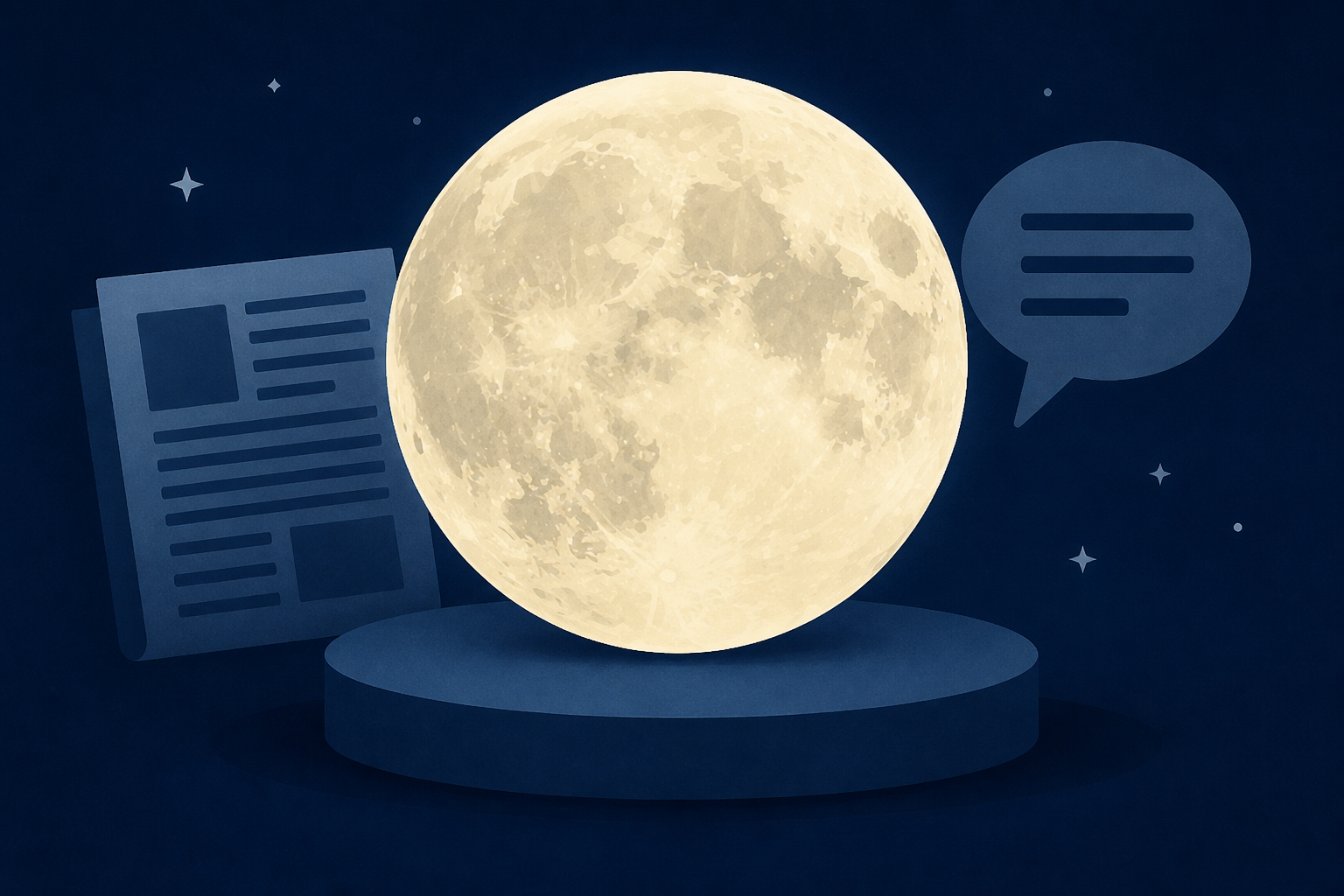 The moon takes center stage Saturday night and makes the news