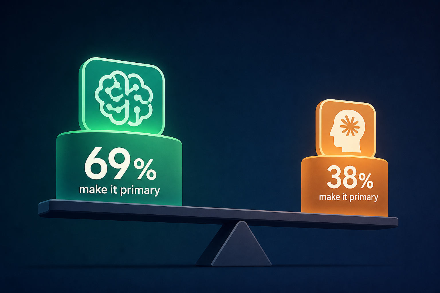 69% of enterprises that install OpenAI's agent platform make it primary. For Anthropic's Claude Platform it's 38%