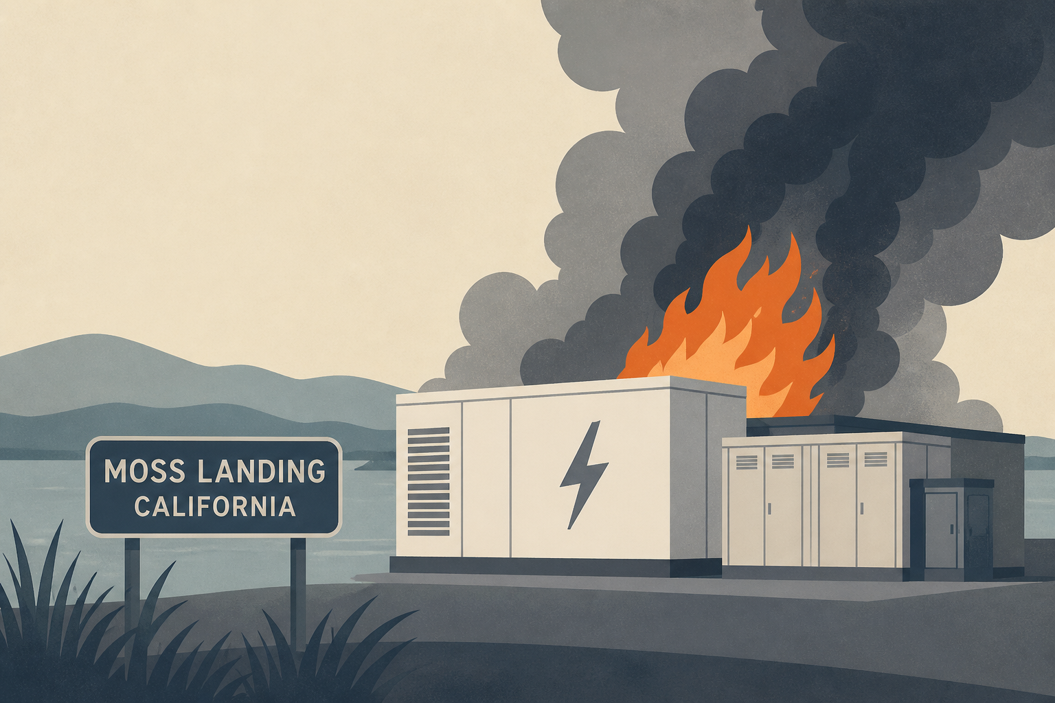 New fire breaks out at Moss Landing battery plant in California