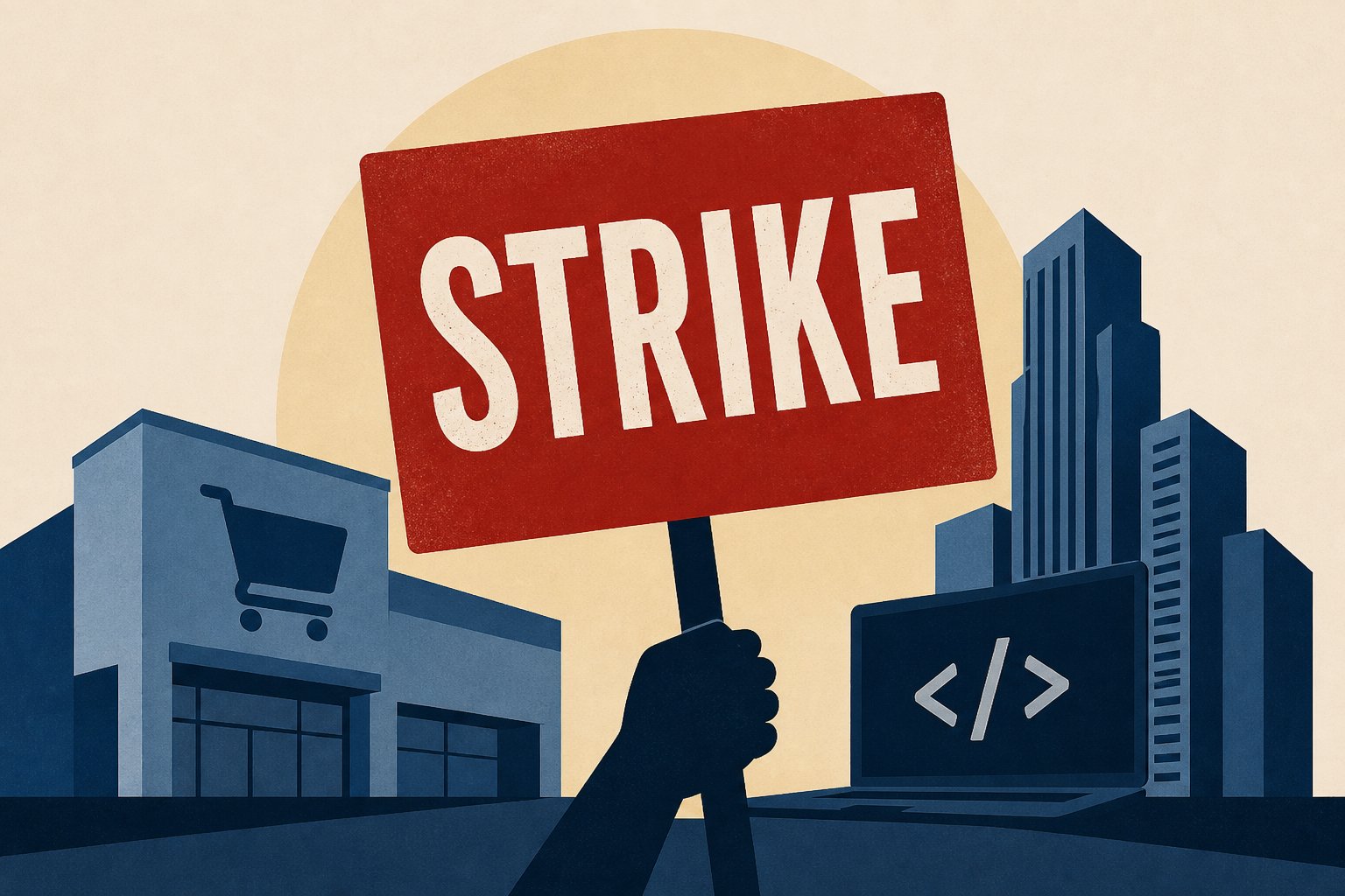 Thousands of Bay Area, SoCal security guards at major retailers and tech giants begin strike