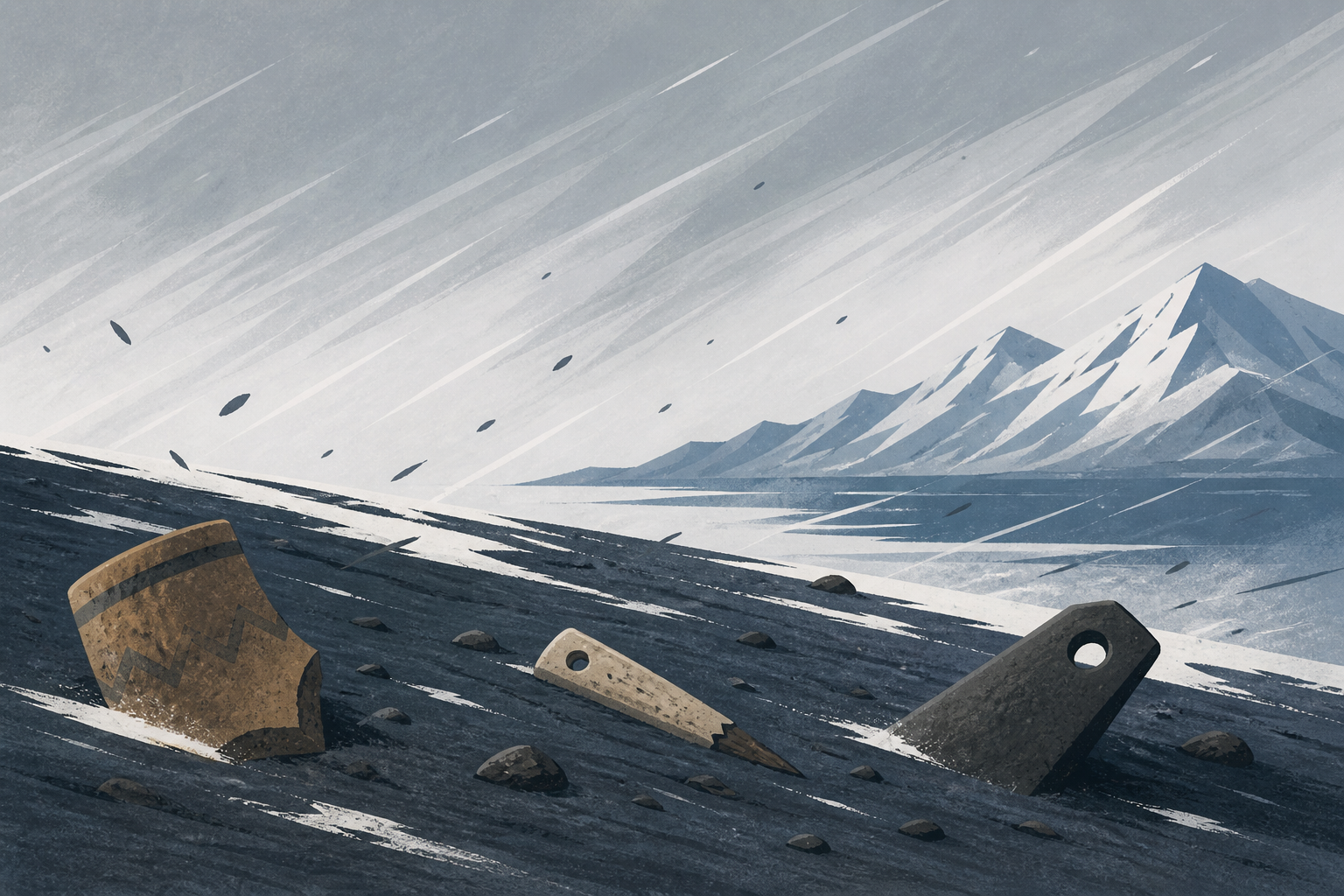 An Alaska storm scattered artifacts. Archaeologists are racing to save what's left