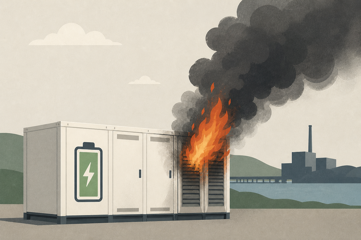 Another battery fire erupts at Moss Landing, where some units are still charged