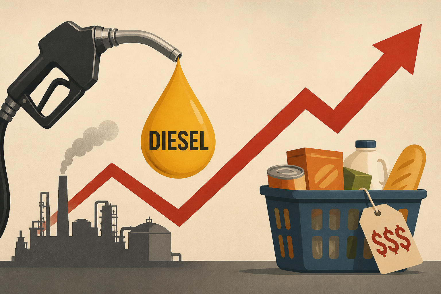 The price of diesel keeps rising. Why it’s about to hit American consumers.