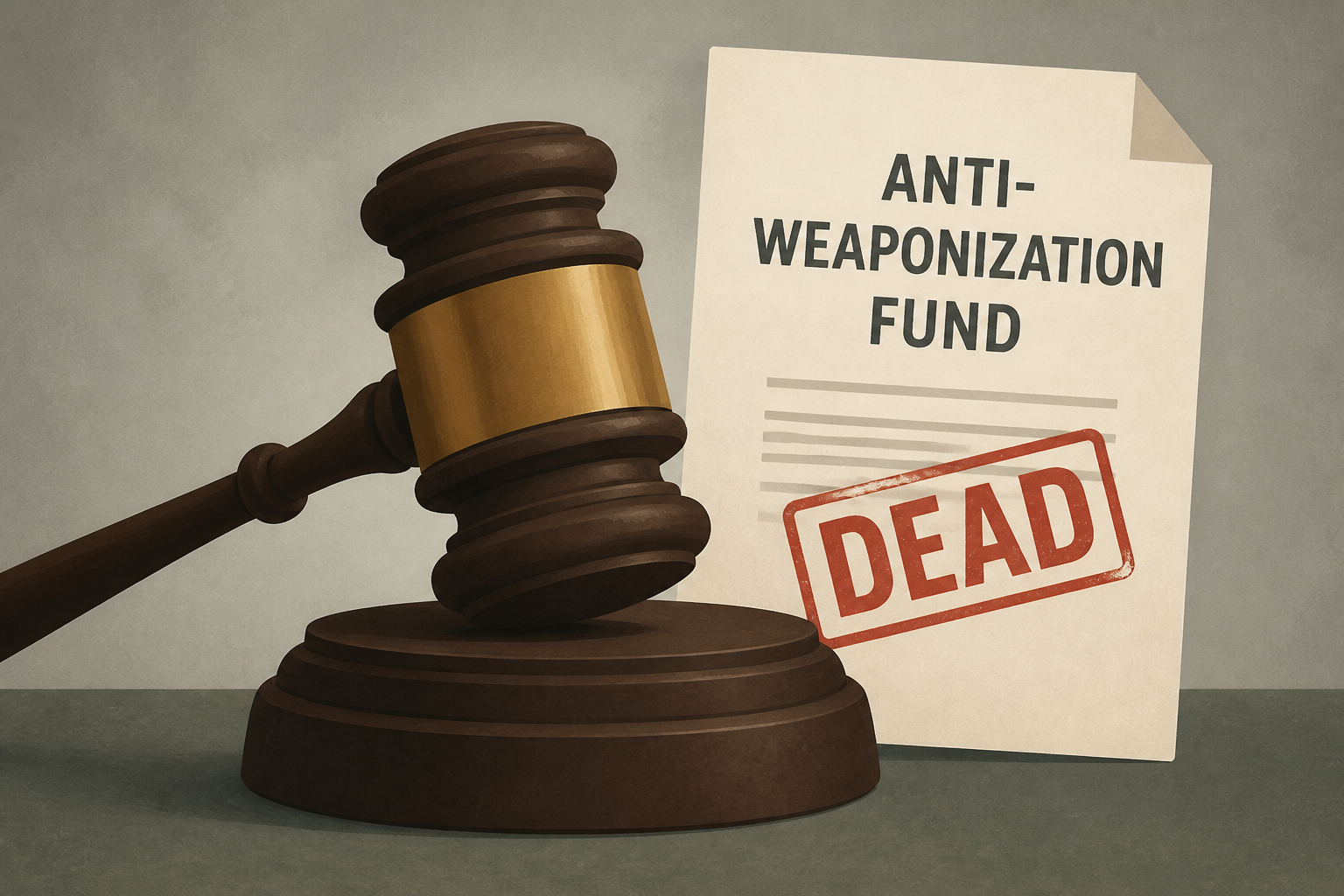 Judge isn't swayed by government's claims that plans for an 'anti-weaponization fund' are dead