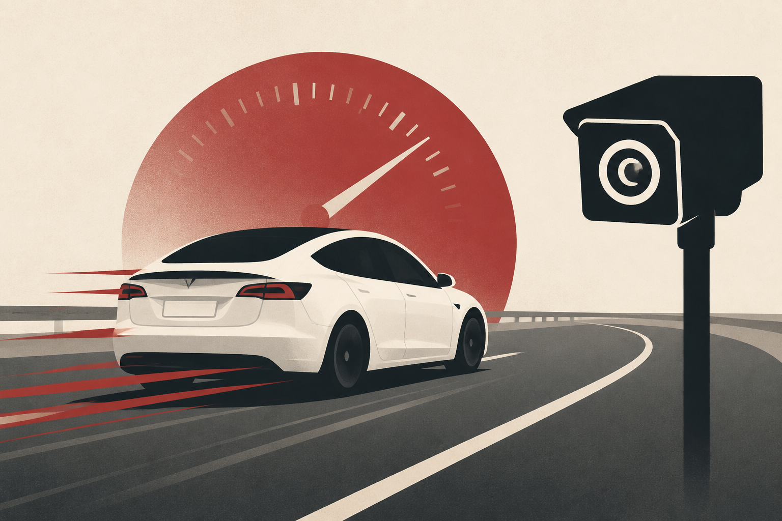 Speeding Tesla driver caught on camera in outrageous act on California highway