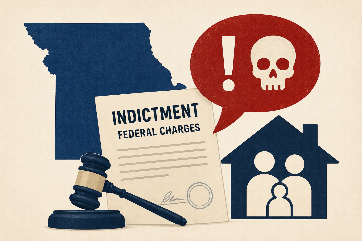 Missouri woman indicted on federal charges for allegedly threatening Metcalf family
