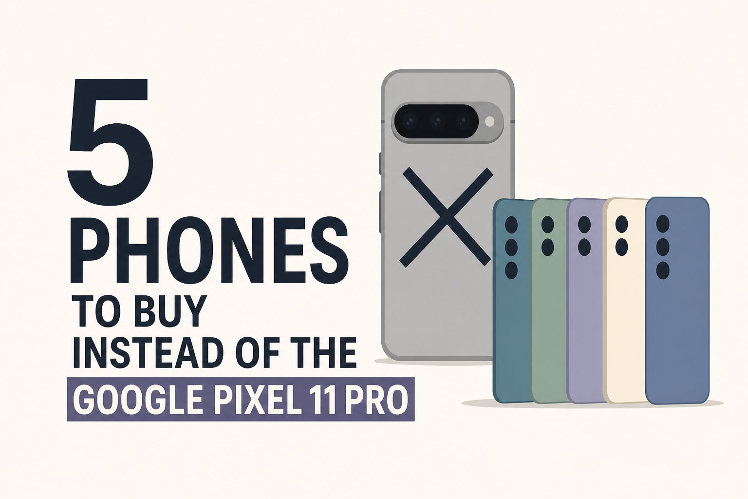 5 phones to buy instead of the Google Pixel 11 Pro