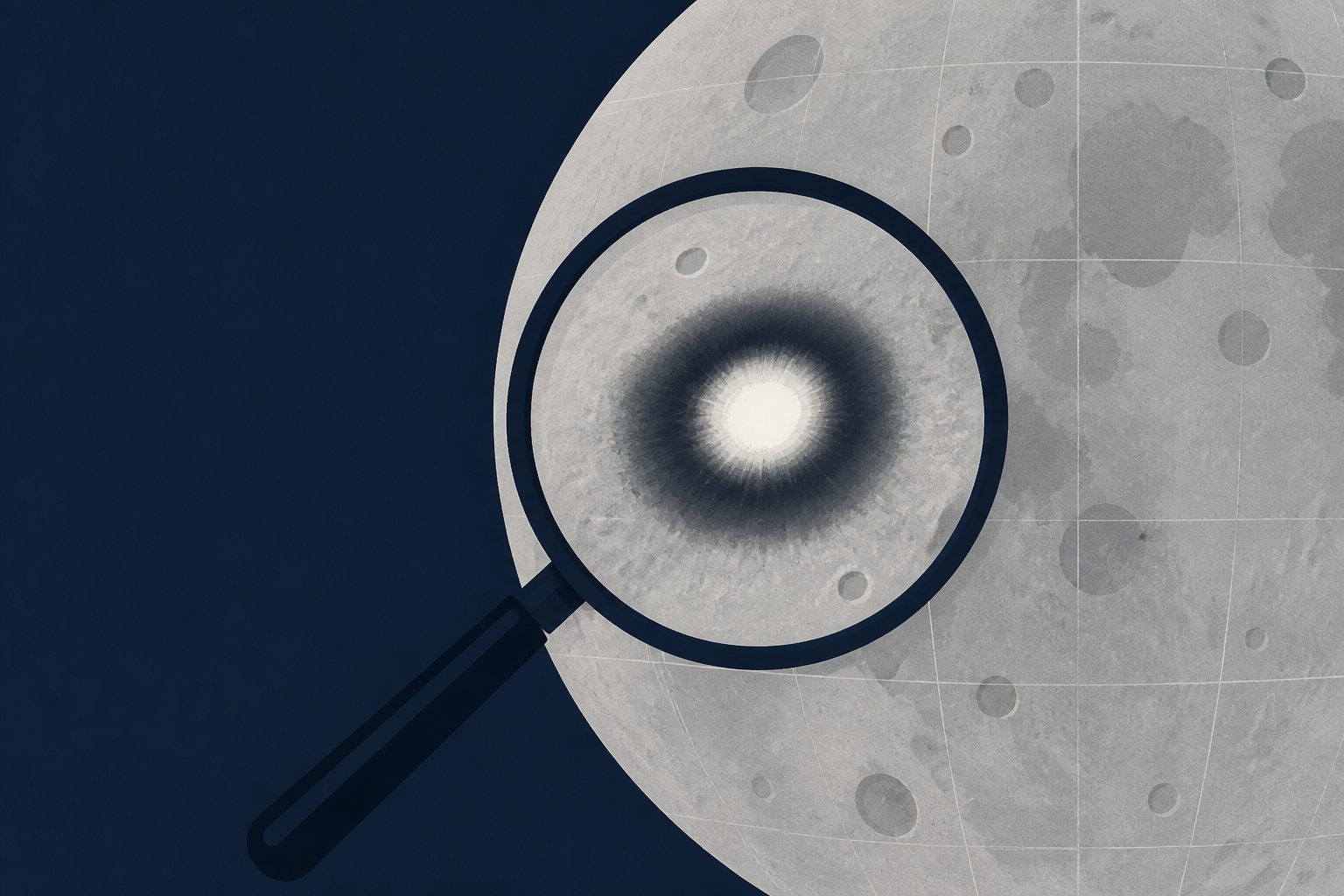 A routine quality check on a Moon map turned up a bright spot ringed by a dark halo, and it marked a 222-metre crater that did not exist before spring 2024, the largest newly formed crater yet found a