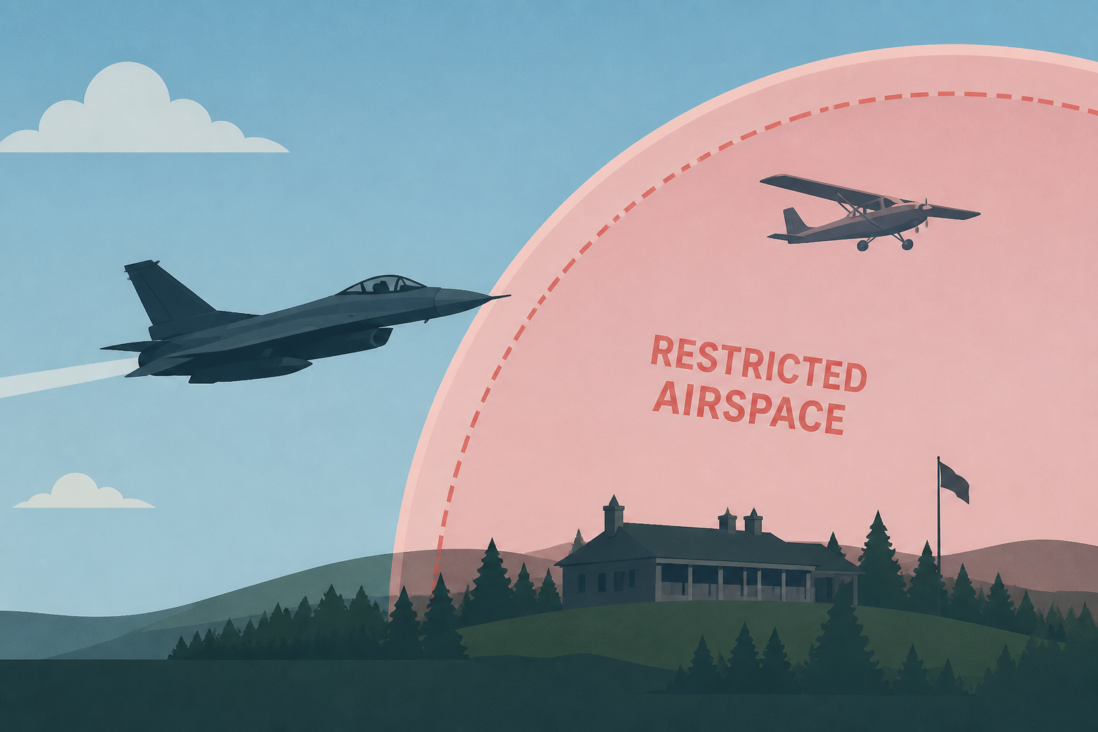 Fighter jet intercepts aircraft flying over Camp David’s restricted airspace