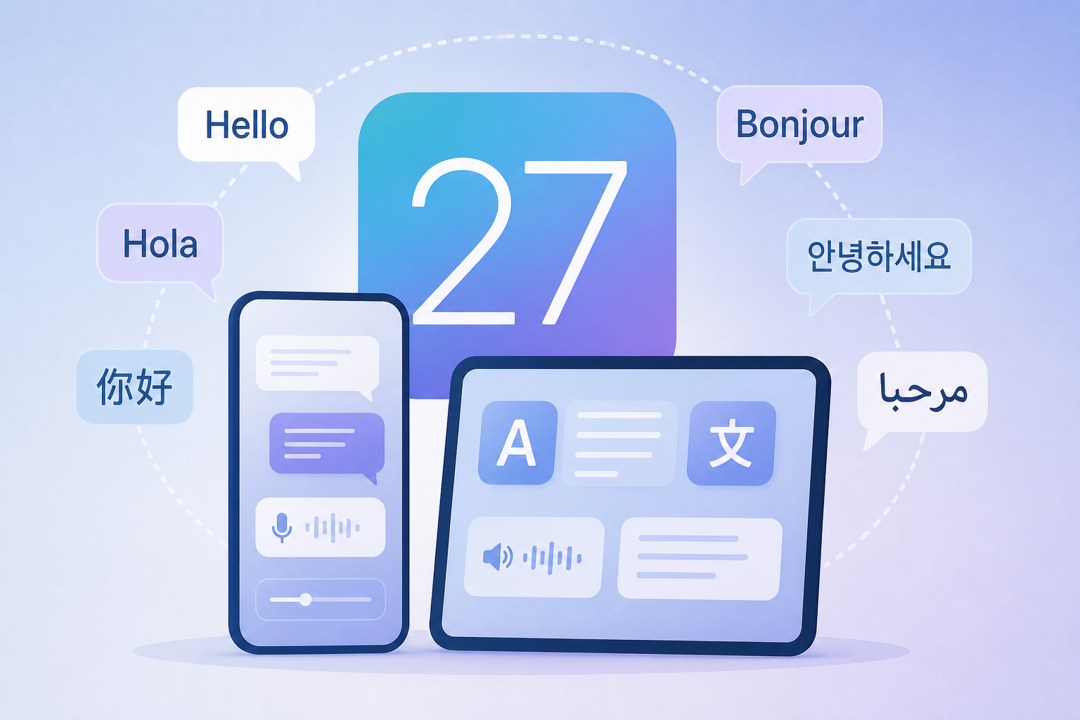 iOS and iPadOS 27 expand language support for several system features