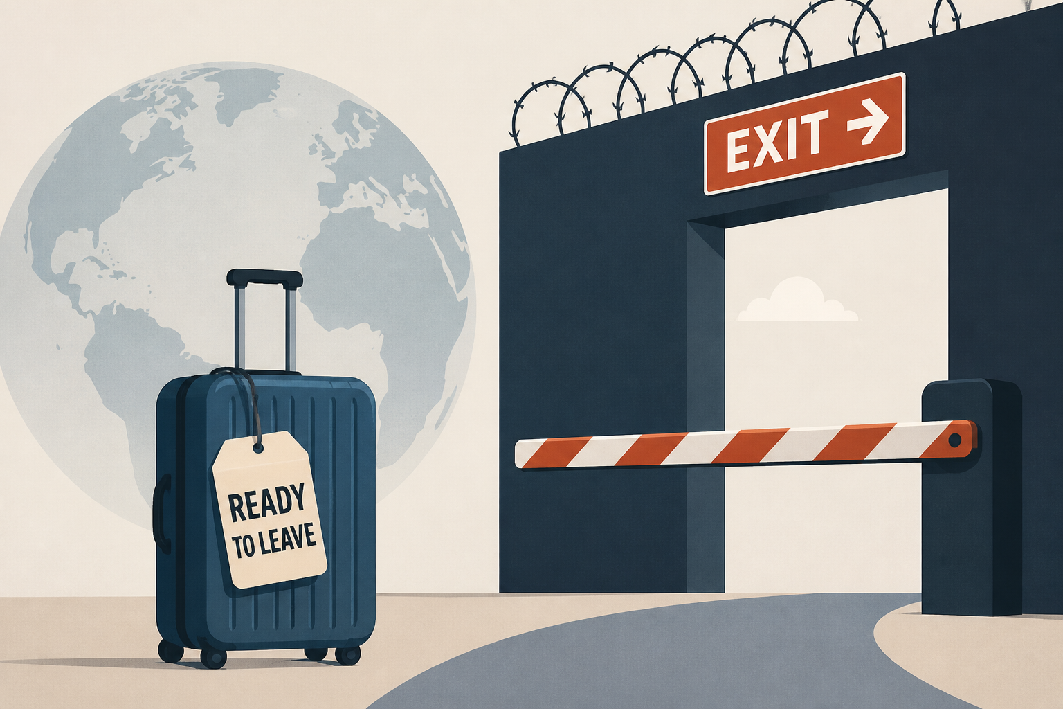 hopped' in Australia ready to leave after immigration crackdown