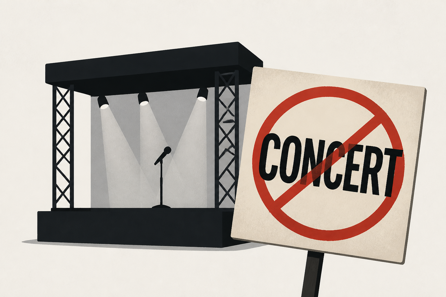 Concert Protested