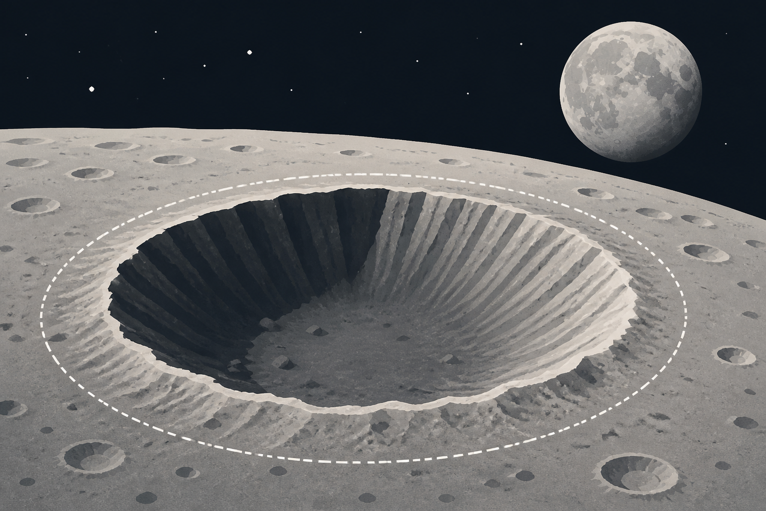 Scientists Discover New Crater on the Moon, Bigger Than the Roman Colosseum, That Was Created in a ‘Once-in-a-Lifetime’ Impact