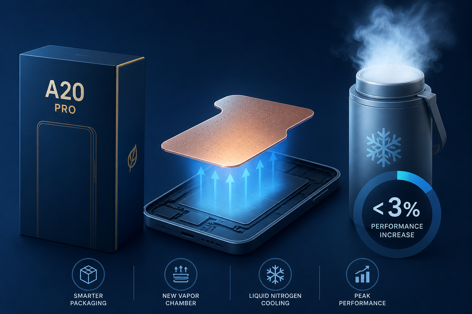 A20 Pro’s Packaging Shift And New Vapor Chamber Unlocks Peak Performance; Liquid Nitrogen Cooling Brings Less Than 3% Increase Thanks To These Optimizations