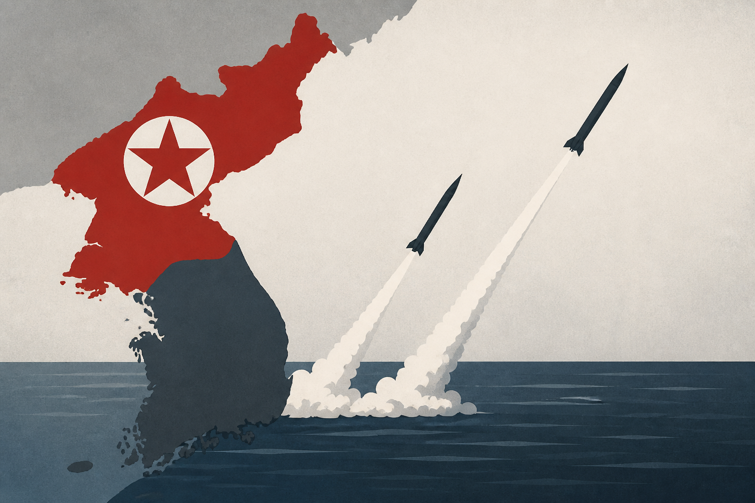 North Korea fires two ballistic missiles off east coast in three hours