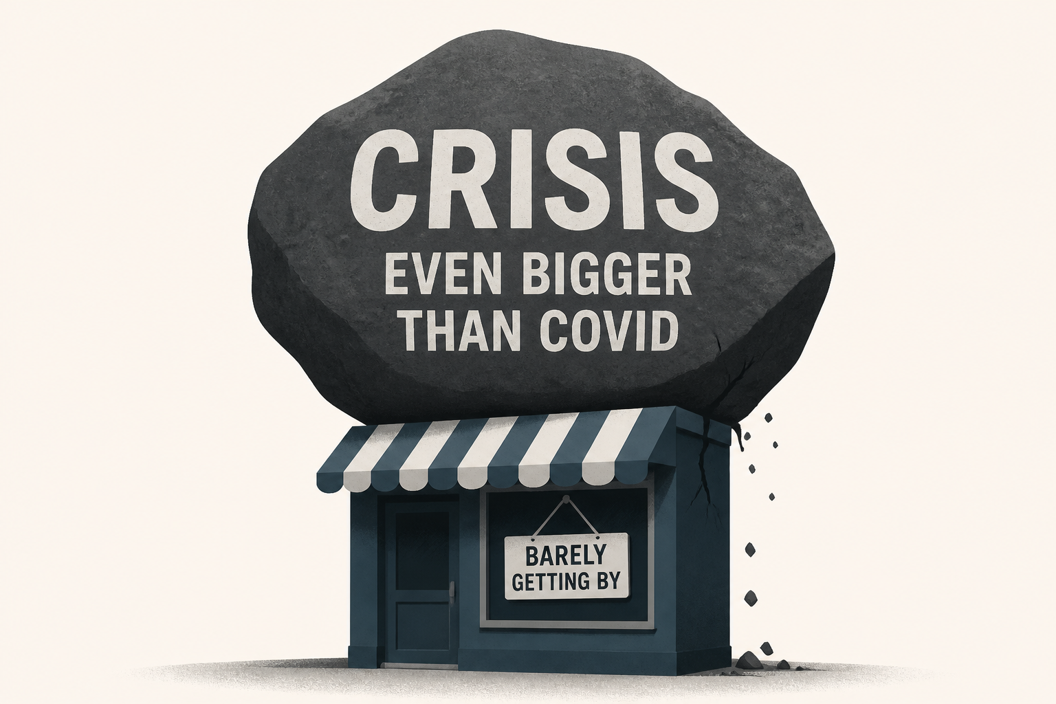 ‘Crisis even bigger than Covid’: American business owners are barely getting by