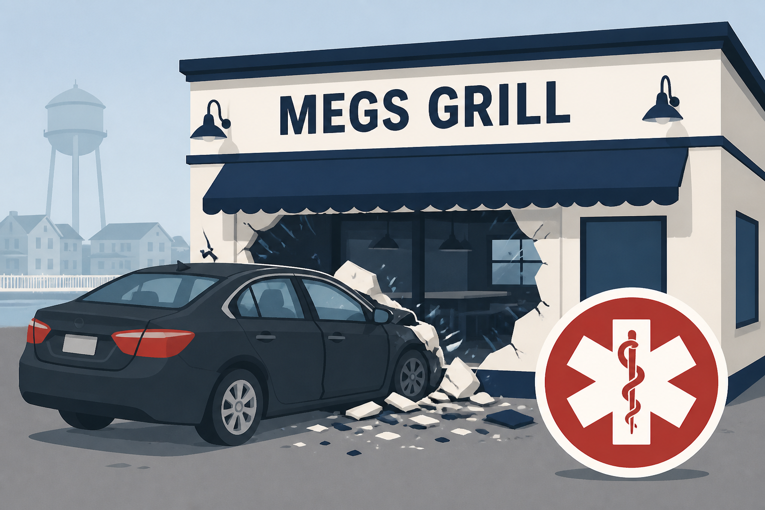 6 Injured 2 Airlifted After Car Crashes Into Megs Grill In Lavallette